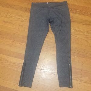 Free People Gray/silver sparkle Leggings S